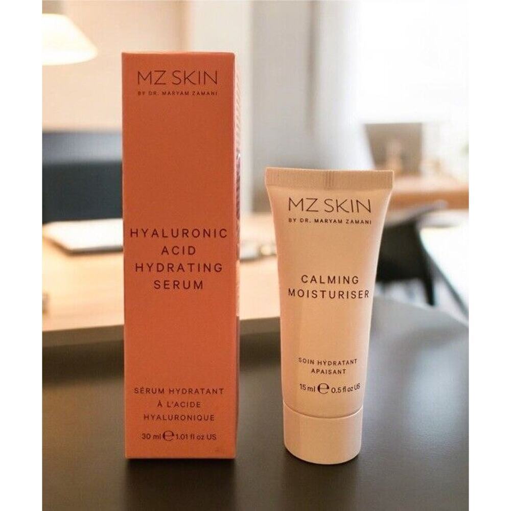 MZ SKIN Hyaluronic Acid Hydrating Serum + Calming Moisturizer NEW